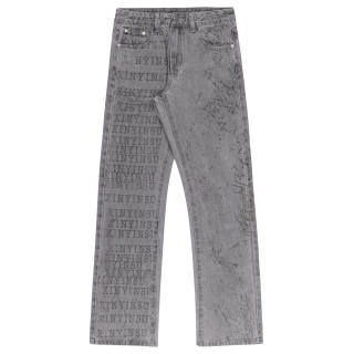 XINYINSU Jeans Unisex Moderate Straight Fit Pants