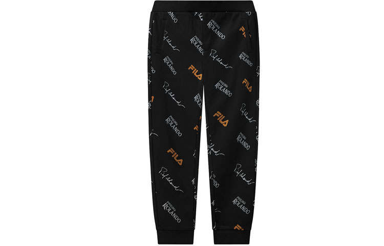 FILA Casual Pants Men's Black Moderate Cuffed Pants