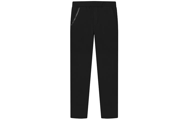 FILA Knitted Sweatpants Men's Jet Black Moderate Straight Fit Pants