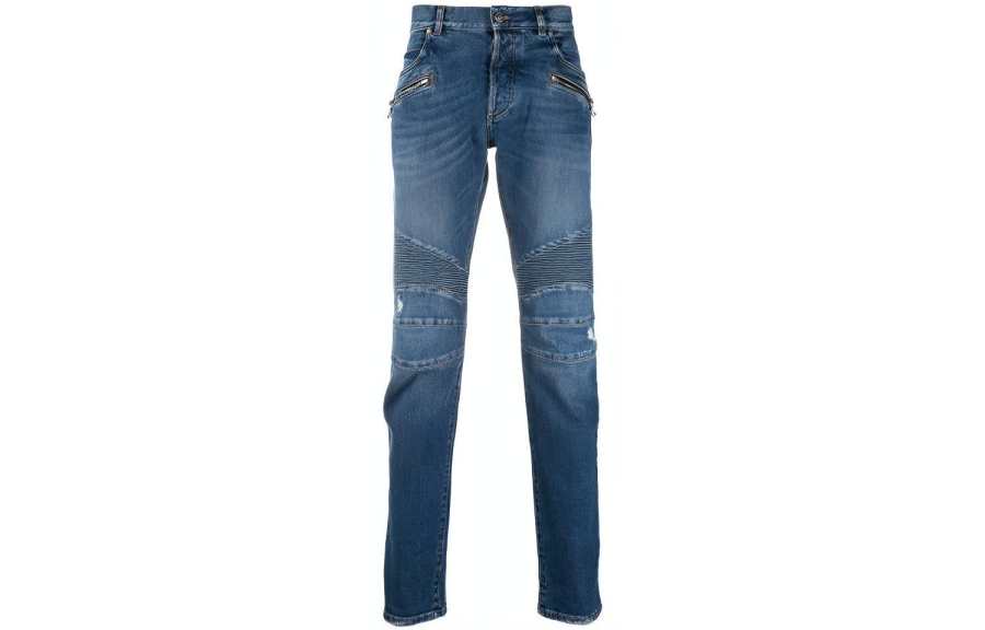 BALMAIN BALMAIN Jeans Men's Blue Moderate Tapered Pants