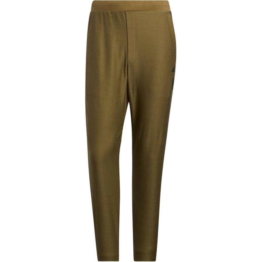 Adidas Adidas Wuji Series Knitted Sweatpants Men's Dark Olive Green Moderate Straight Fit Pants