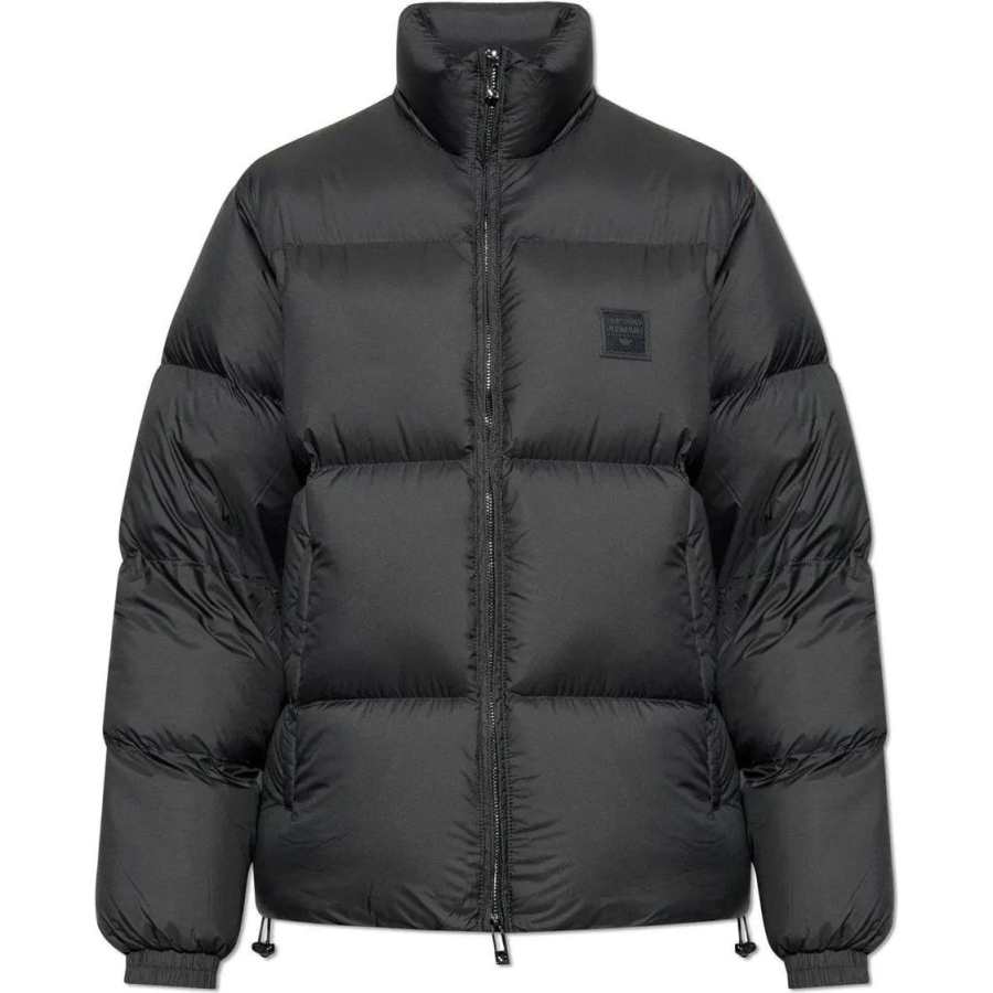 EMPORIO ARMANI Logo Patch High Neck Padded Jacket