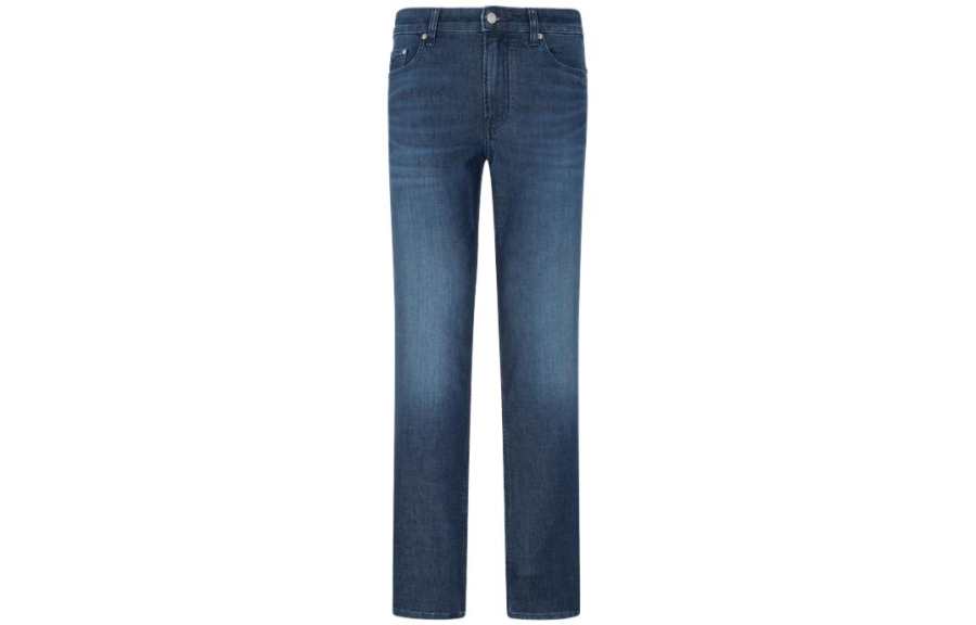 Calvin Klein Jeans Men's Blue Black Moderate Straight Fit Pants