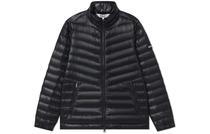 AIGLE AIGLE Down Jackets Men's Black Stand Collar Moderate Other
