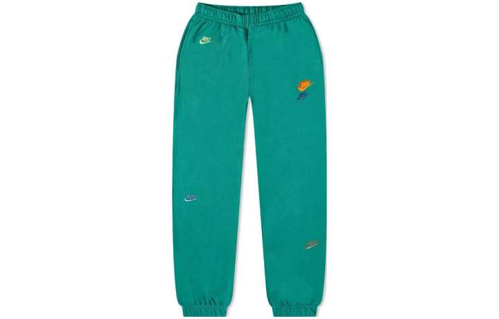 Nike Nike Knitted Sweatpants Men's Cyan Moderate Straight Fit Pants
