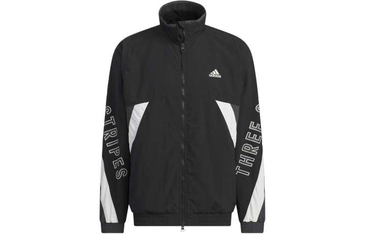 Adidas Adidas Wording Jackets & Coats Unisex Black