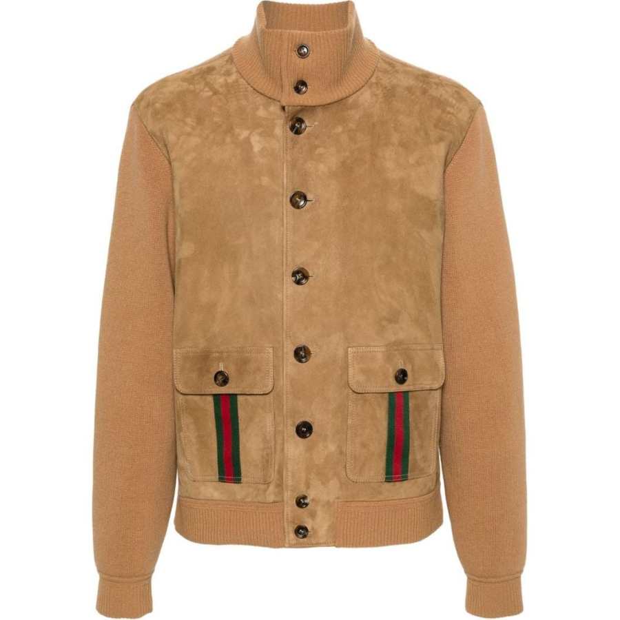 GUCCI GUCCI Web Stripe-detail Bomber Jacket