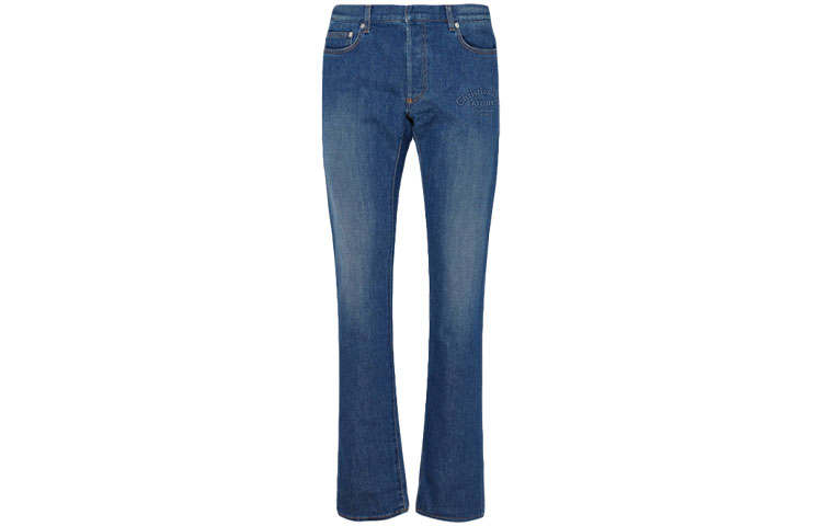 DIOR Quarterly New Products Jeans Men's Blue Moderate Flared Pants