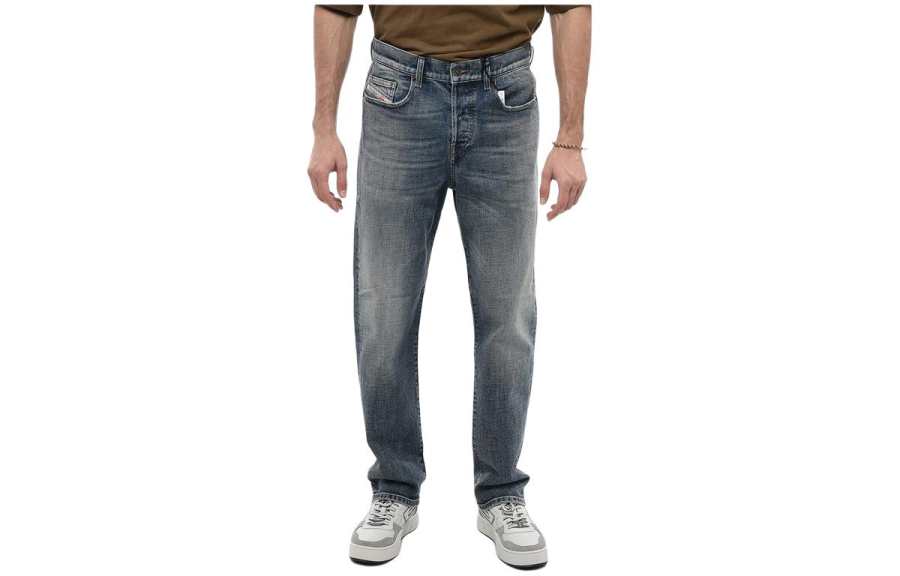 DIESEL Jeans Men's Blue Moderate Straight Fit Pants