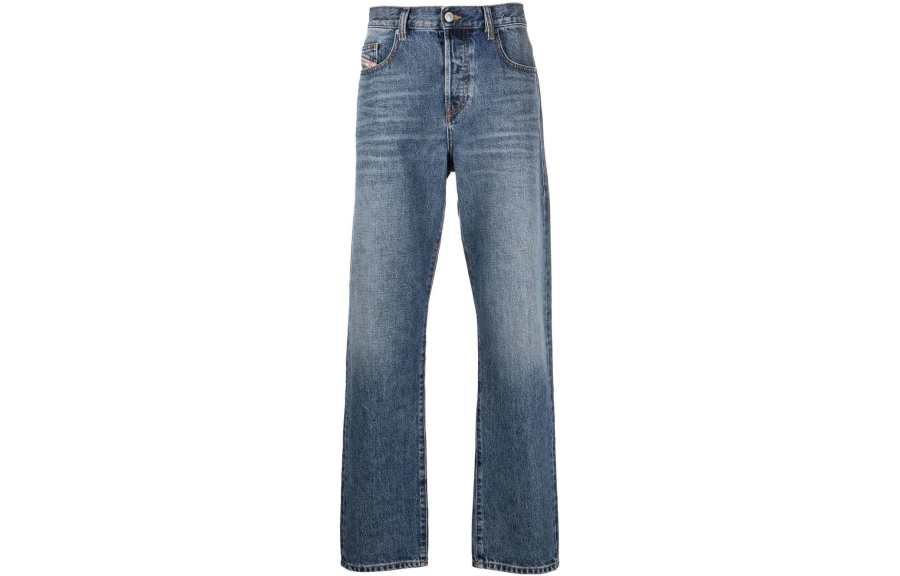DIESEL Jeans Men's Blue Moderate Straight Fit Pants