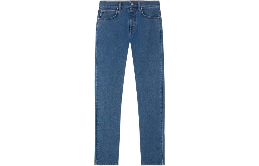 VERSACE VERSACE Jeans Men's Blue Moderate Slim Fit Pants