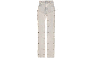 Y/Project Jeans Men's Blue Moderate Straight Fit Pants
