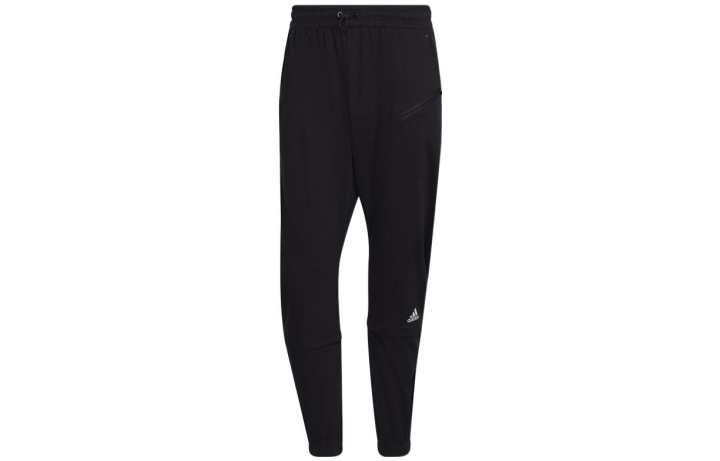 Adidas Adidas Knitted Sweatpants Men's Black Moderate Cuffed Pants