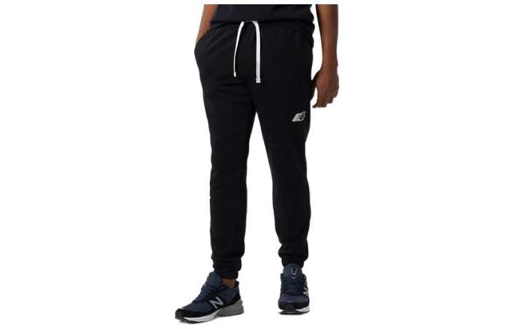 New Balance New Balance Knitted Sweatpants Men's Black Moderate Cuffed Pants