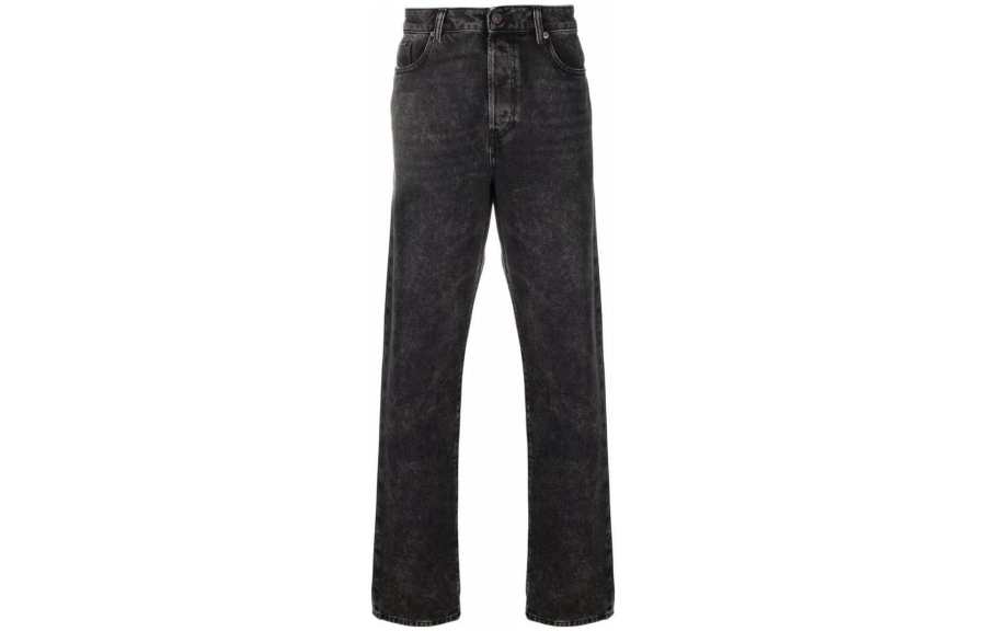 DIESEL Jeans Men's Black Moderate Straight Fit Pants