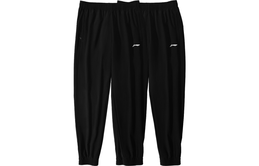 Li-Ning Li Ning Knitted Sweatpants Men's 2 Pack Black