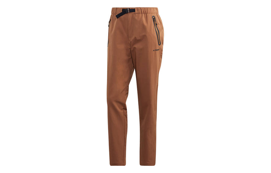 Adidas Adidas Knitted Sweatpants Men's Earthy Orange Moderate Straight Fit Pants