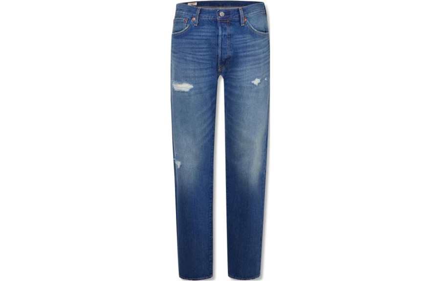 Levis 501 Jeans 150th Anniversary Jeans Men's Blue Moderate Straight Fit Pants