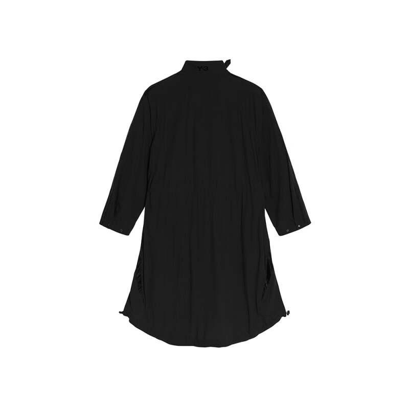 Y-3 Y 3 Trench Coats Unisex Black Stand Collar Thin Soft Shell