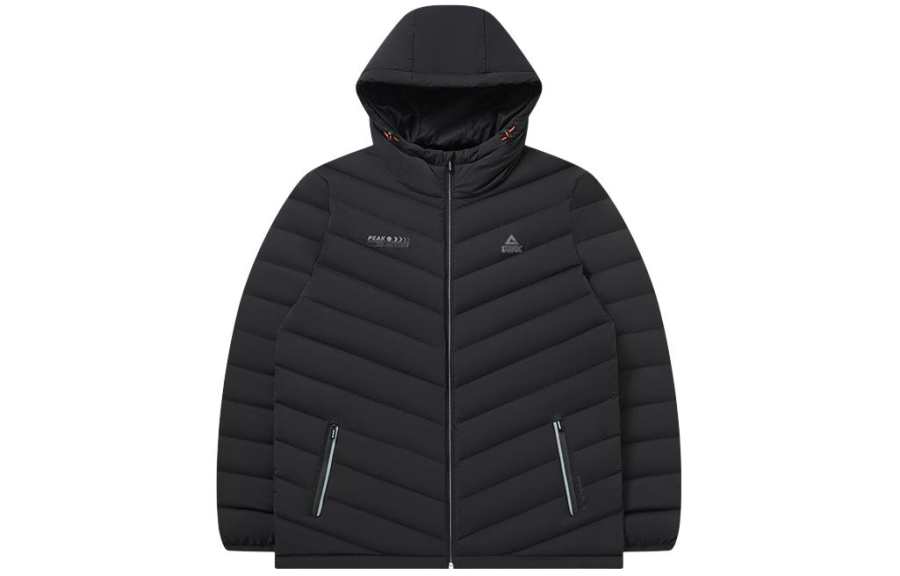 PEAK PEAK Down Jackets Men's Black Hooded Lightweight Other