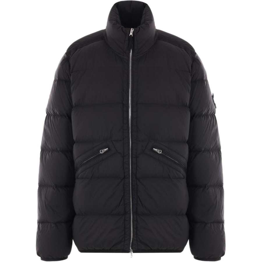 STONE ISLAND Funnel Neck Zip Up Jacket