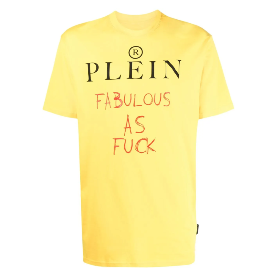 PHILIPP PLEIN 【Previous Season】slogan print T-shirt