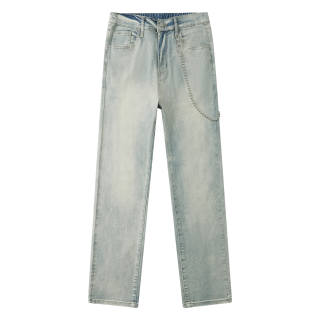GNOMESHGH Jeans Unisex Moderate Straight Fit Pants