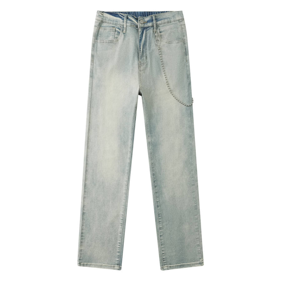 GNOMESHGH Jeans Unisex Moderate Straight Fit Pants