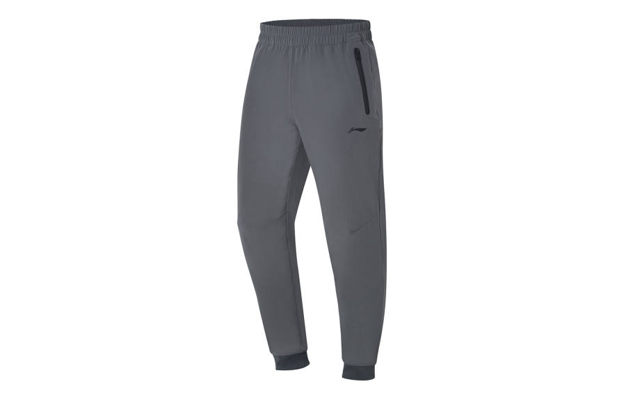 Li-Ning Li Ning Training Series Knitted Sweatpants Men's Ebony Black Moderate Cuffed Pants