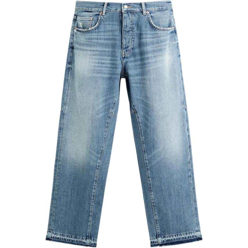 ZARA Jeans Men's Blue Moderate Straight Fit Pants