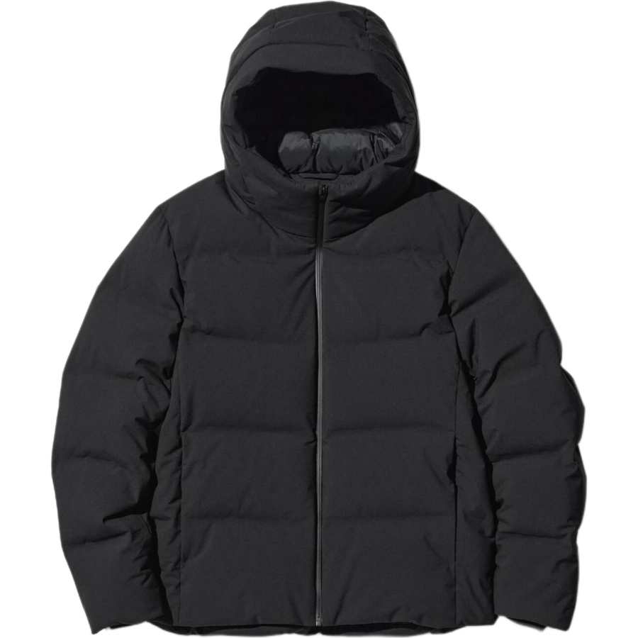 UNIQLO Down Jackets Men's Black Hooded Moderate Other