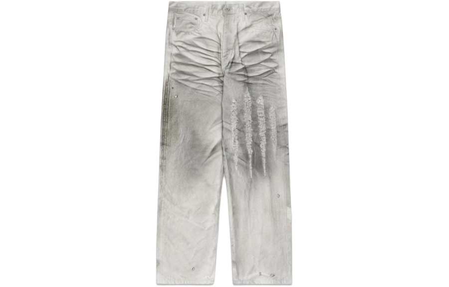 CLOT X NEIGHBORHOOD CLOT X Neighborhood Jeans Unisex White Moderate Straight Fit Pants