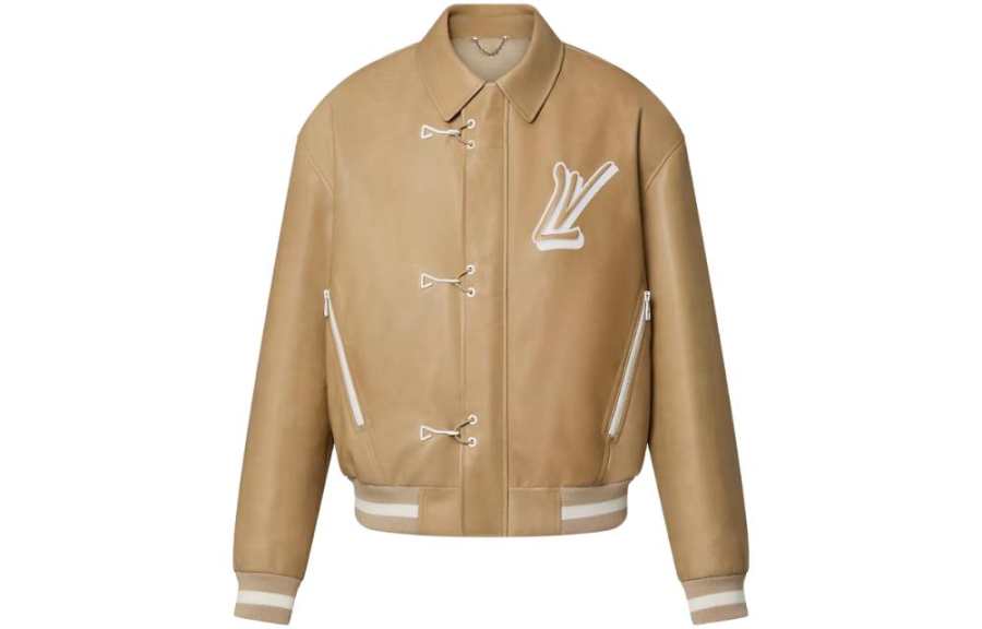 LOUIS VUITTON Louis Vuitton 10's leather bomber jacket
