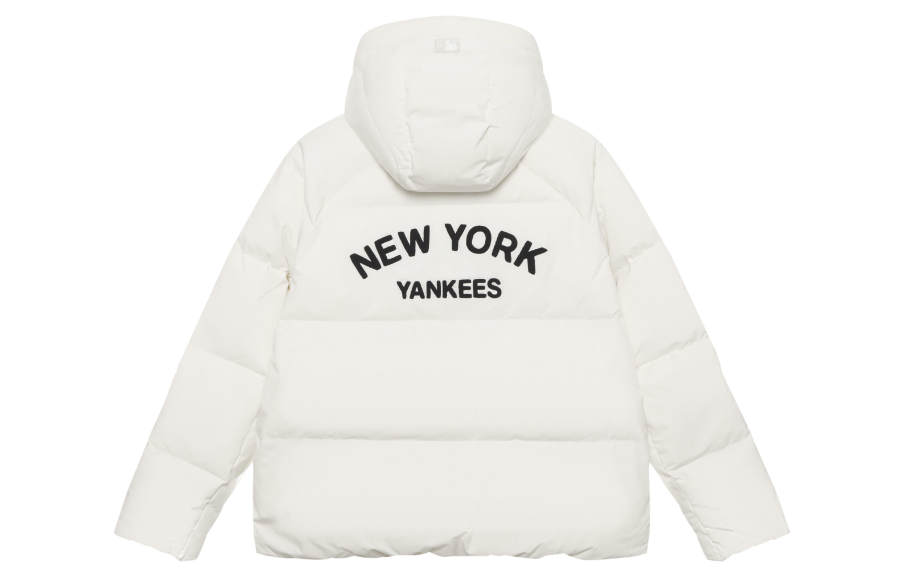 MLB Preppy Style Collection New York Yankees FW24 Down Jacket Unisex Cream