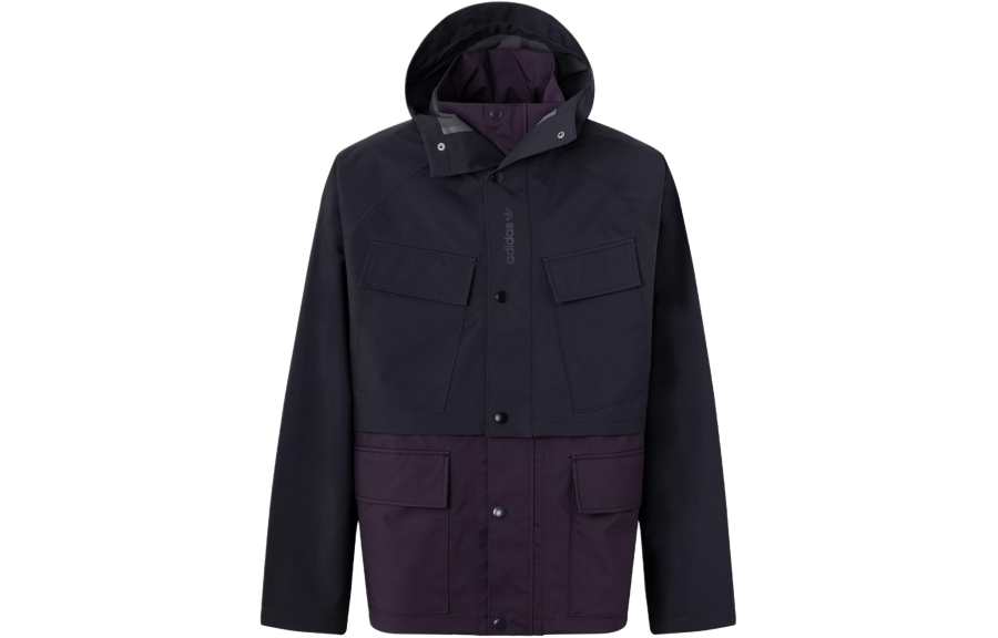 Adidas Originals Convertible Shell Jacket Jackets & Coats Men's Black Purple