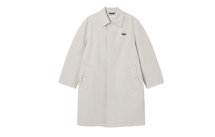LACOSTE LACOSTE Trench Coat Men's Light Khaki