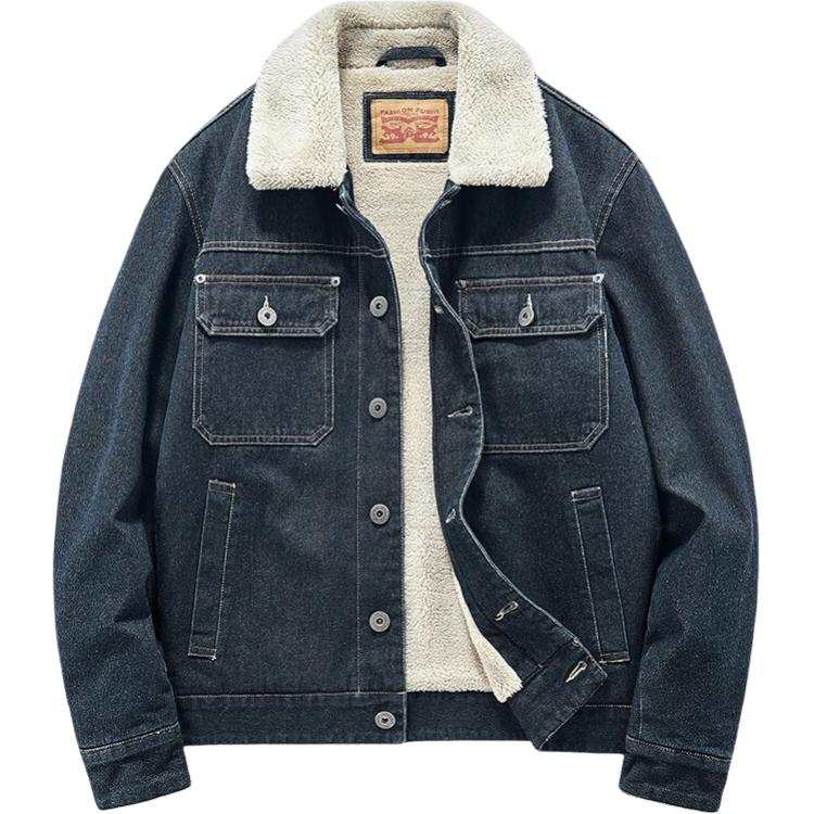 JEEP SPIRIT Jackets Men's Lapel Thickened Pilot