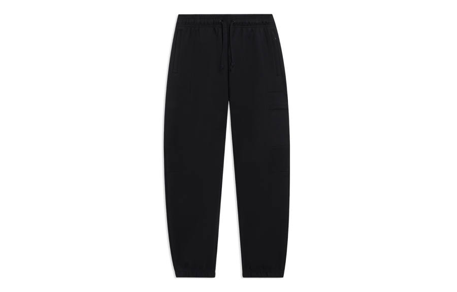 Li-Ning Li Ning Badfive Knitted Sweatpants Men's Black Moderate Cuffed Pants
