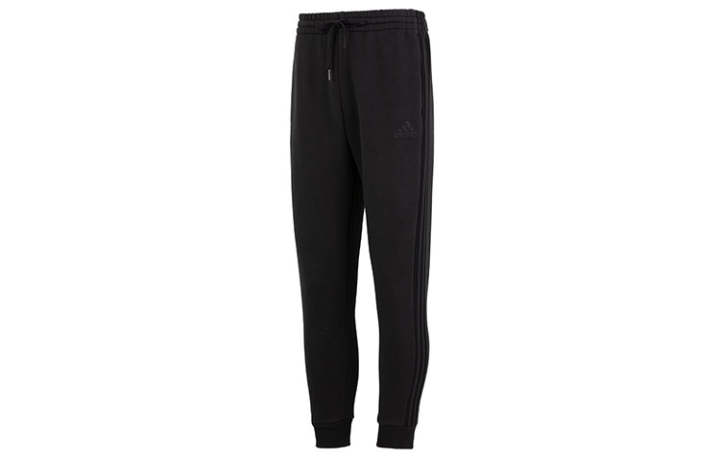 Adidas Adidas Knitted Sweatpants Men's Black Moderate Cuffed Pants