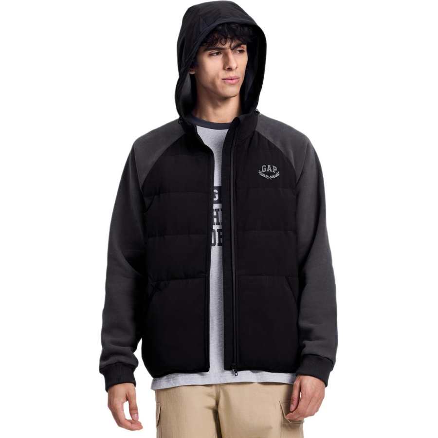 GAP GAP Stand Collar Hooded Down Jacket Coat Men's