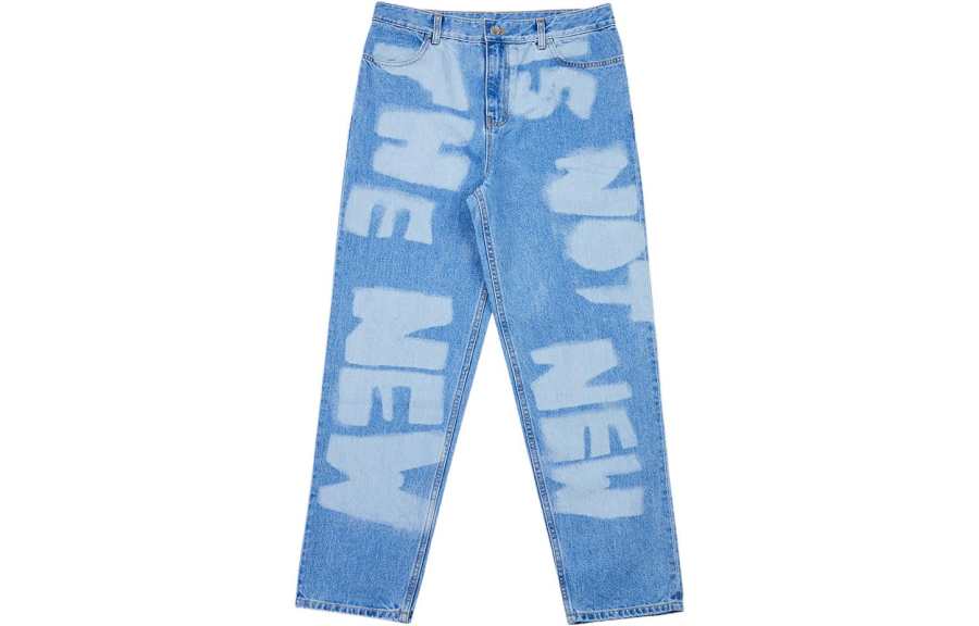 ADER ERROR Ader Error slogan washed jeans