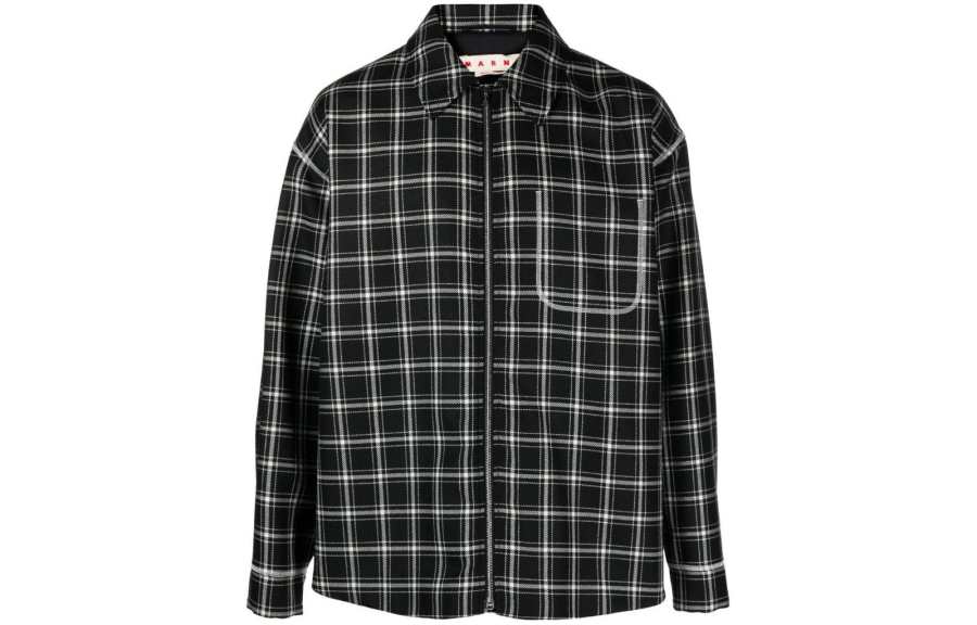 MARNI MARNI Plaid pattern Virgin wool Shirt Jacket