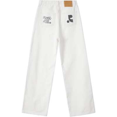 Rest&Recreation SS24 WIDE JEANS Unisex White/White
