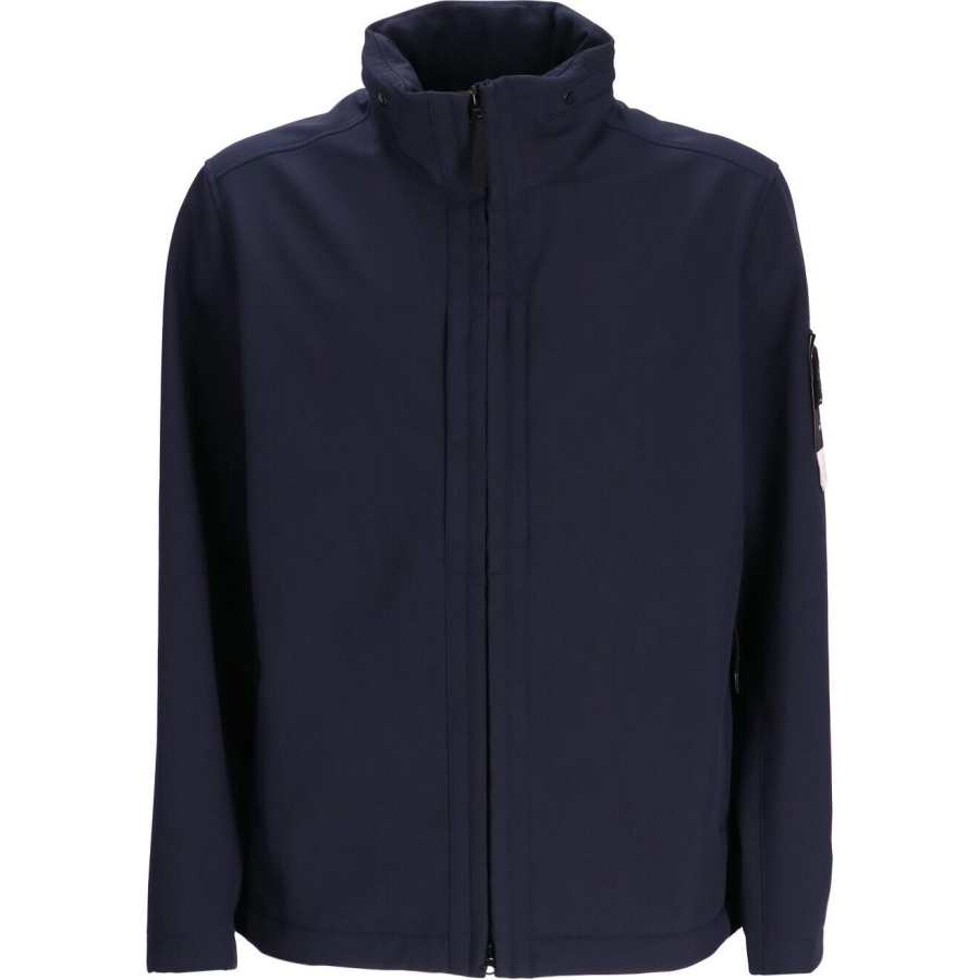 STONE ISLAND Logo Patch Zipped Coat