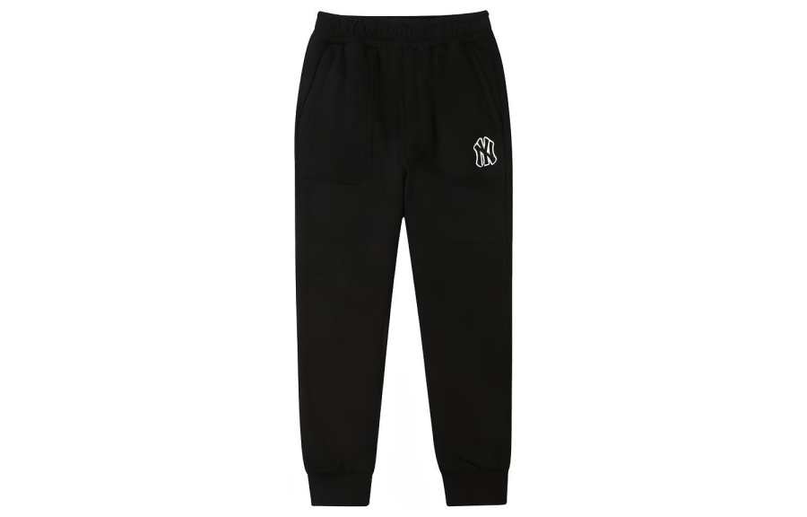 MLB MLB Knitted Sweatpants Unisex Black Moderate Straight Fit Pants