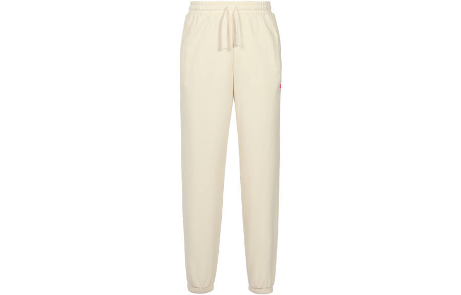 Adidas Originals Knitted Sweatpants Unisex Ecru Moderate Cuffed Pants