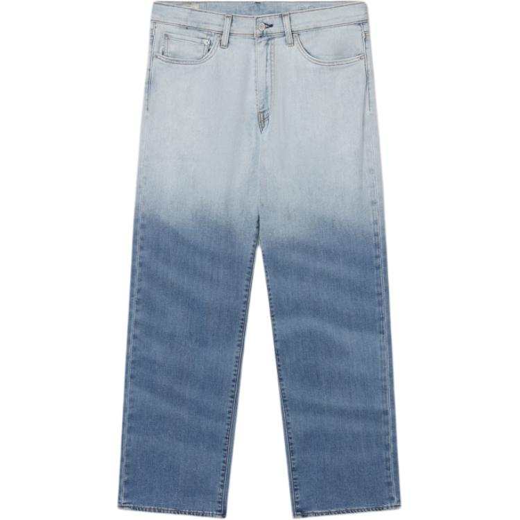 Levis Jeans Men's Blue White Moderate Straight Fit Pants