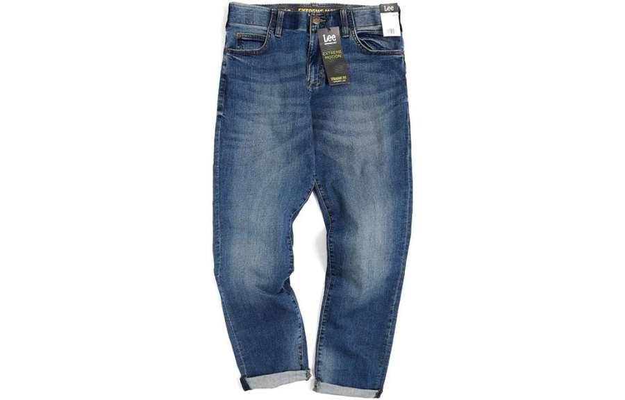 Lee Lee Jeans Men's Blue Moderate Straight Fit Pants