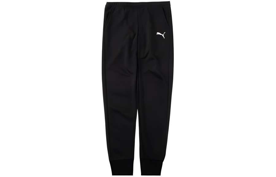 PUMA PUMA Knitted Sweatpants Men's Black Moderate Cuffed Pants