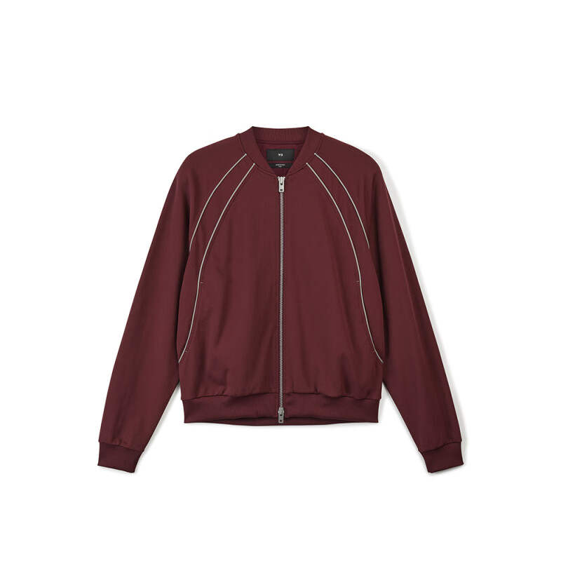 Y-3 Y 3 Jackets Unisex Burgundy Baseball Collar Moderate Workwear